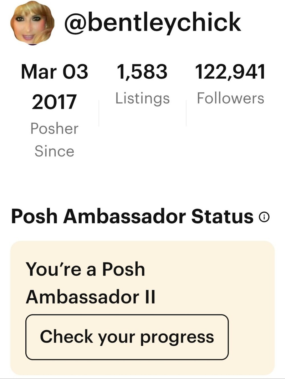 Poshmark Sales Analysis Screenshot - Black & White Text